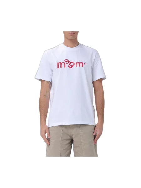 Koszulka Msgm z logo biała