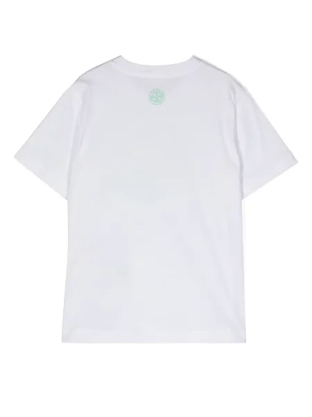 Koszulka dziecięca Stone Island biała