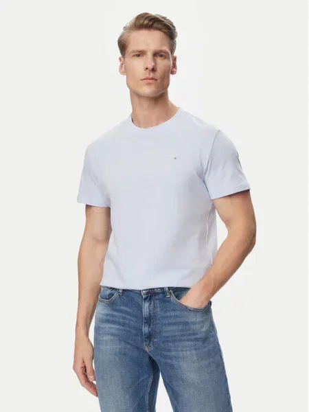 Tommy Jeans Tričko světlemodrá modré