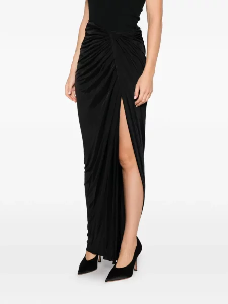 Fustă Balmain drapată negru