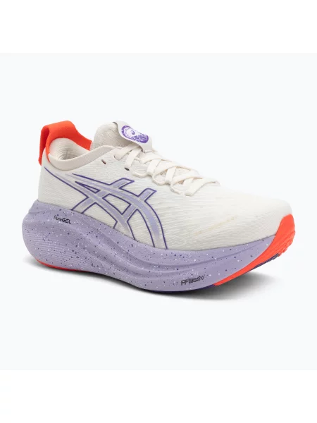Дамски обувки за бягане Asics Gel-Nimbus 27 Tokyo cream/edo purple бяло