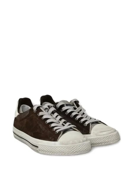 Fűzős csipkés sneaker Hidnander barna
