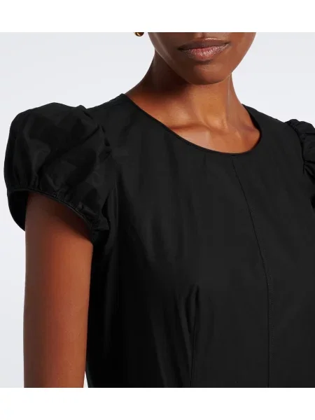Rochie midi Dôen din poplin negru