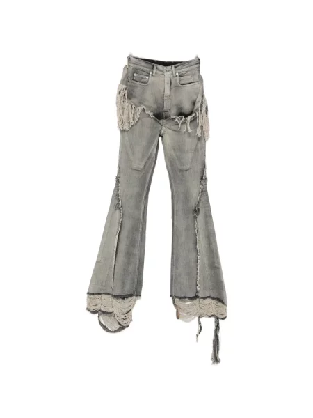 Blugi Rick Owens Drkshdw cu franjuri gri