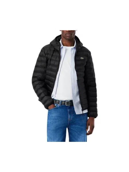 Kurtka puchowa Lacoste czarna