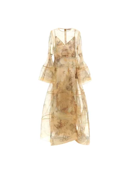 Sukienka Zimmermann beżowa