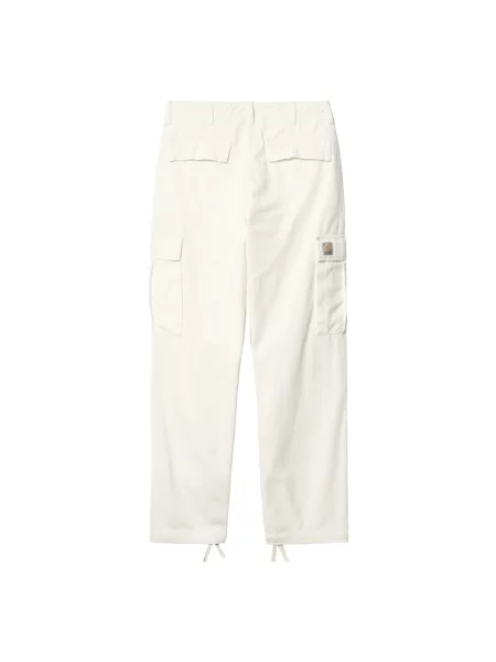 Spodnie cargo Carhartt Wip z kieszeniami bocznymi białe