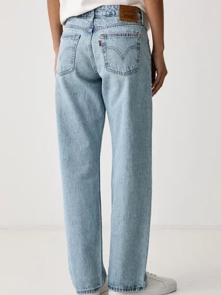 Levi's jeansy straight LOW STRAIGHT niebieskie