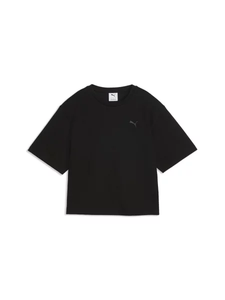 Koszulka Essentials Elevated o luźnym kroju PUMA czarna