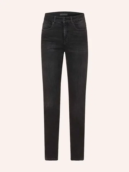 Opus Jeansy Straight Melly Base blau czarne