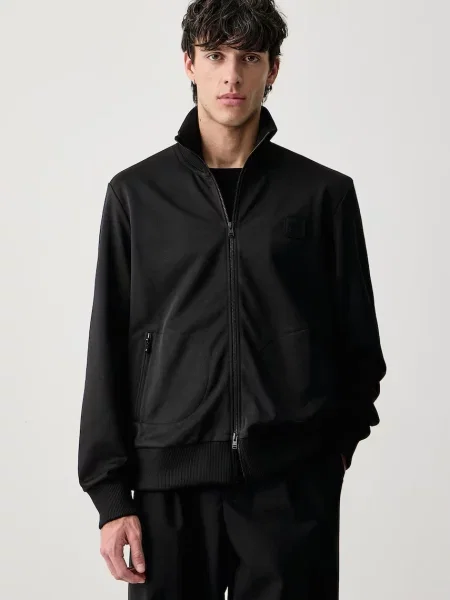Fred Perry bluza rozpinana z bawełną czarna
