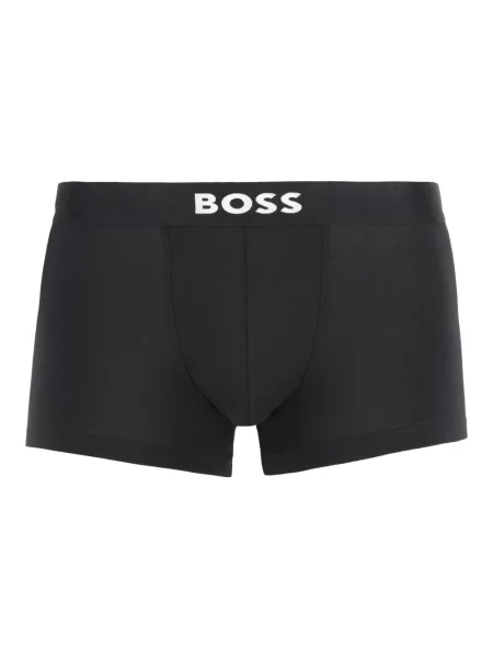 Obcisłe bokserki z elastycznym paskiem z logo w zestawie 3 szt. Boss czarne