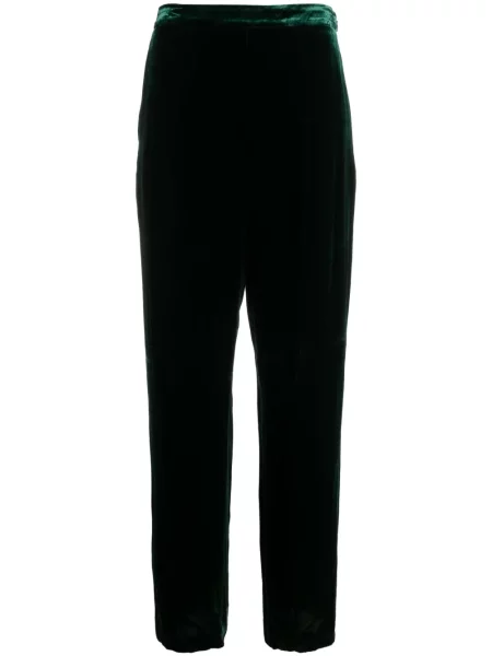 Fusta plisata Polo Ralph Lauren de catifea plisată în carouri negru