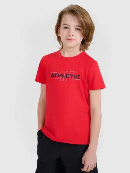 4F koszulka sportowa t-shirt czerwona