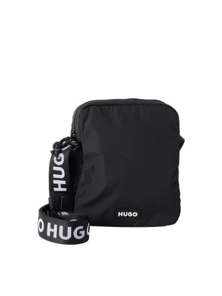 HUGO Geantă de umăr Codes / alb negru