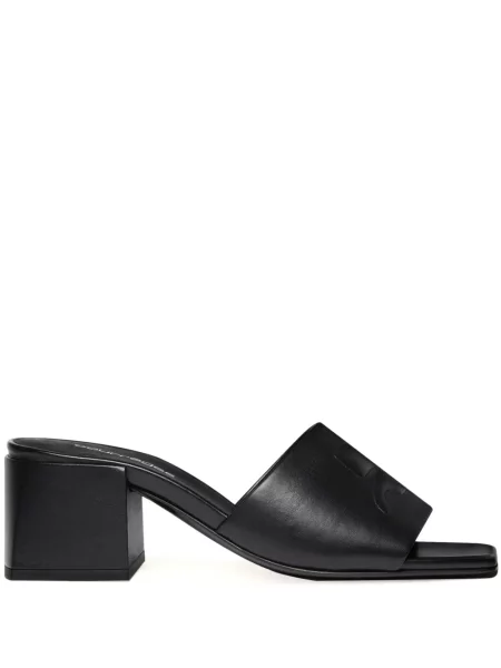 Papuci tip mules Courreges negru