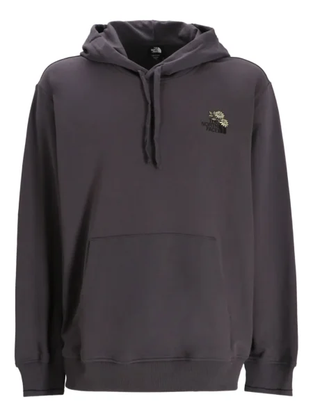 Hanorac cu glugă The North Face cu broderie cu model floral gri