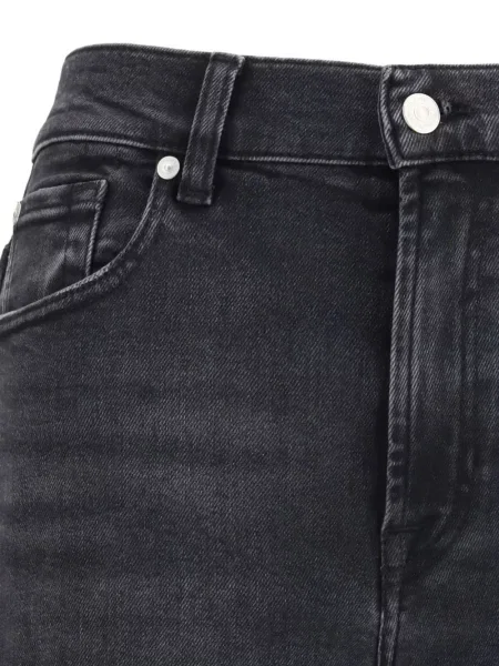 Blugi 7 For All Mankind cu 5 buzunare gri