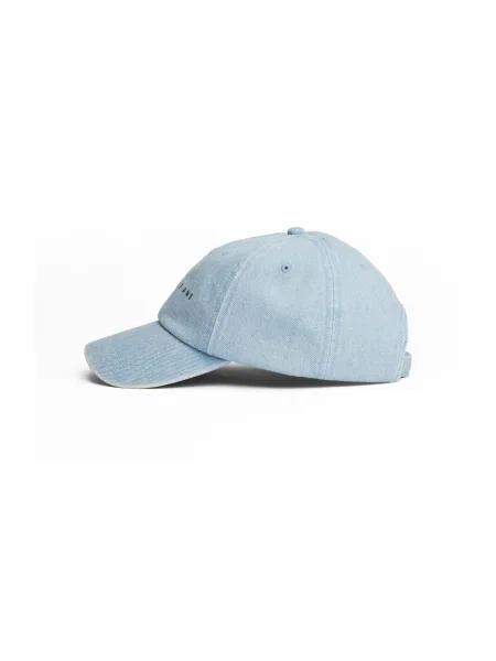 Șapcă Tommy Jeans Linear Denim Cap celest albastru