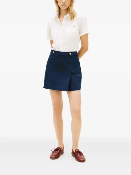 Fustă Tommy Hilfiger albastru