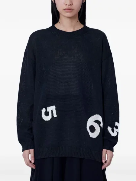 Lung pulover Yohji Yamamoto negru