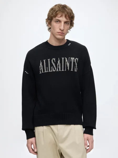 AllSaints Sveter čierna biela