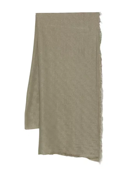 Fular Peserico cu franjuri verde