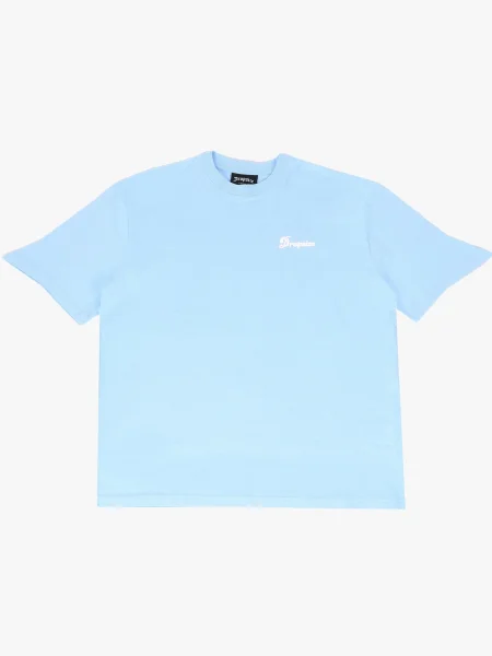 Dropsize Majica Mindset svijetloplava bijela