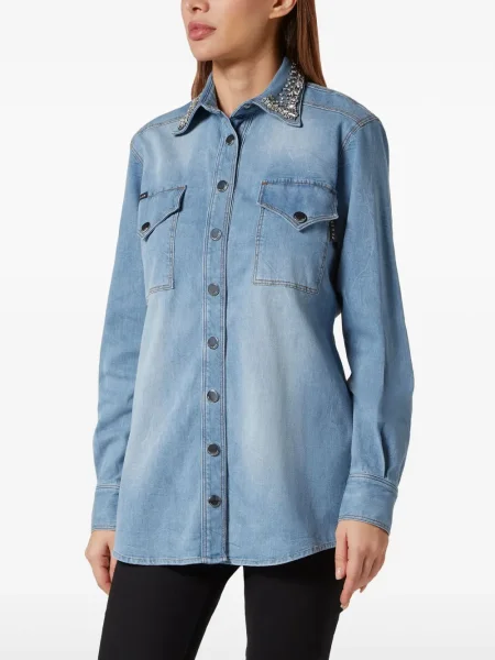 Cămașă de blugi Philipp Plein albastru