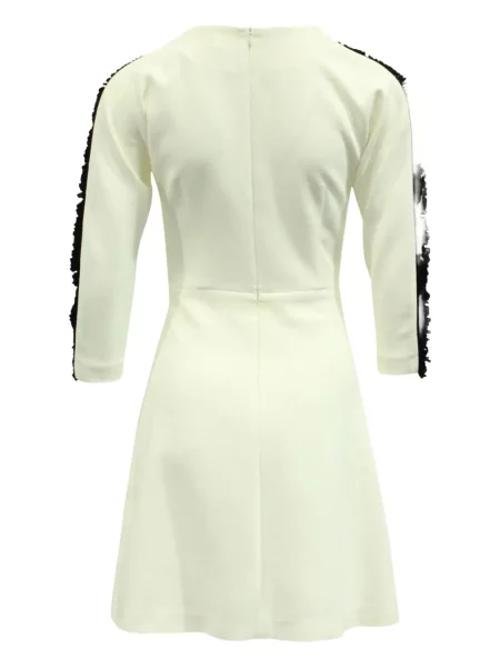 Rochie mini Sandro cu volane de costum alb