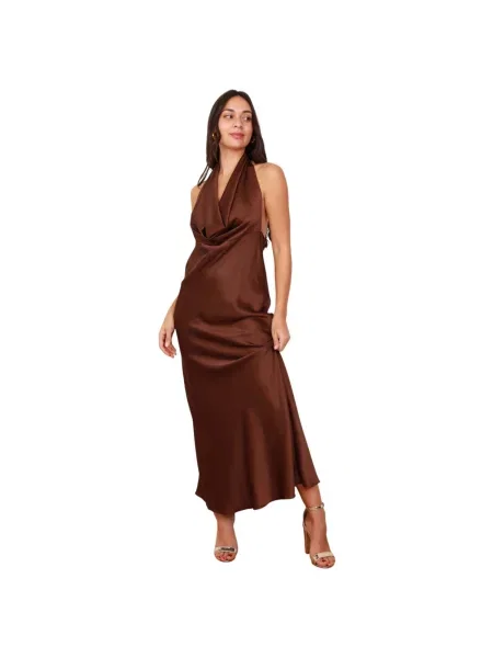 Haljina La Modeuse smeđa