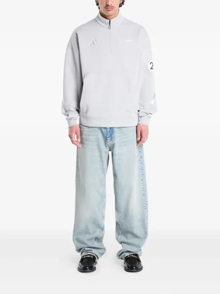 Top sport Adidas cu dungi de catifea cord tenis albastru