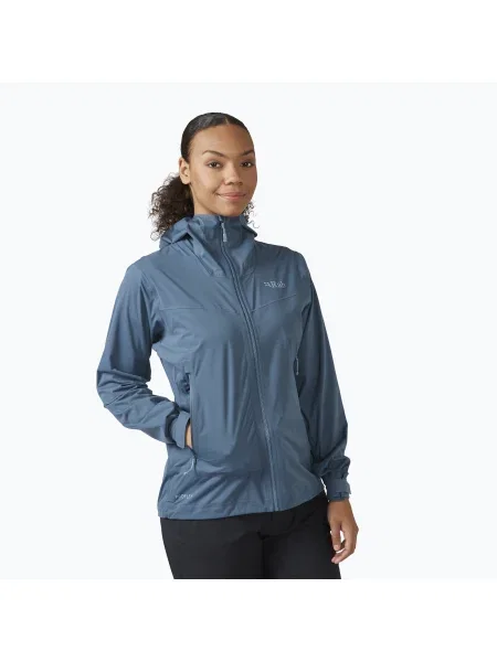 Дамско яке за дъжд Rab Kinetic orion blue синьо