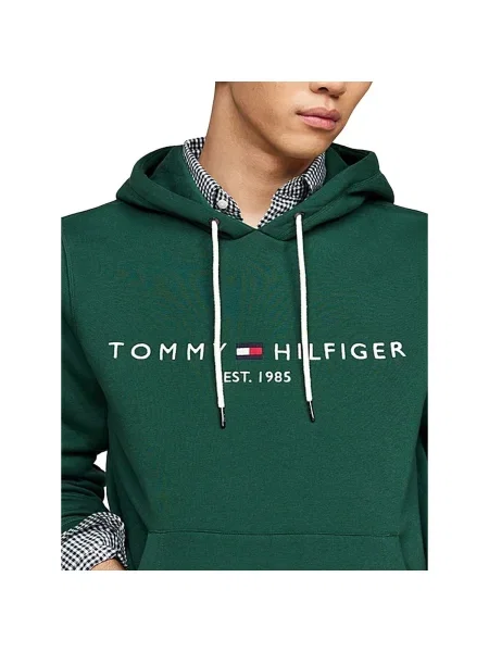 Mikina Tommy Hilfiger s autogramom zelená
