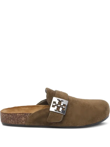 Papuci tip mules Tory Burch verde