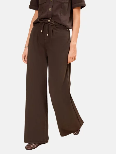 Lipsy Pantaloni cu cute ciocolatiu