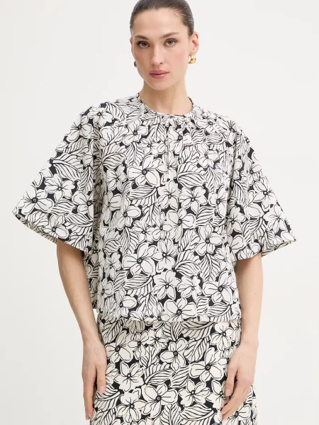 Weekend Max Mara bluză din QUAGLIA alb