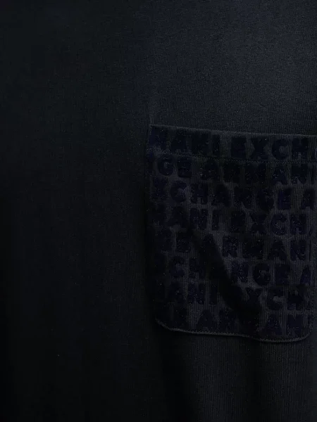 Футболка Armani Exchange з принтом синій