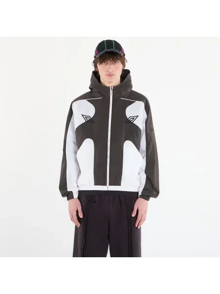 Jachetă Umbro by SlamJam Guarding Masked Tracksuit White/ Dark Olive M alb