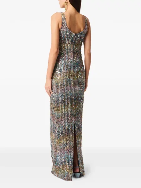 Maxi rochie maxi Missoni cu paiete de costum albastru