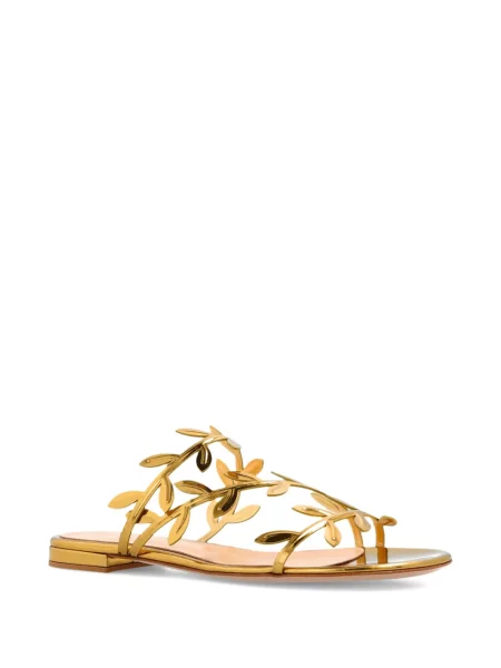 Sandale Gianvito Rossi din piele auriu