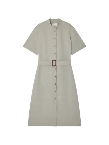 Cu centură rochie Bonpoint verde