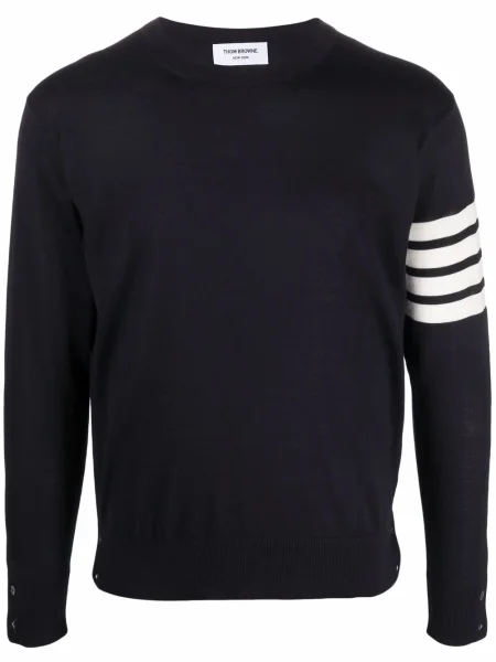 Pulover Thom Browne tricotate albastru