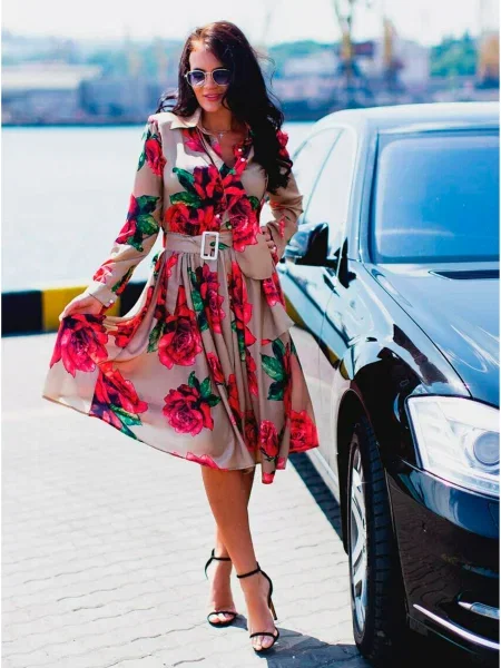 Платье Milirud софтшелл бежевое