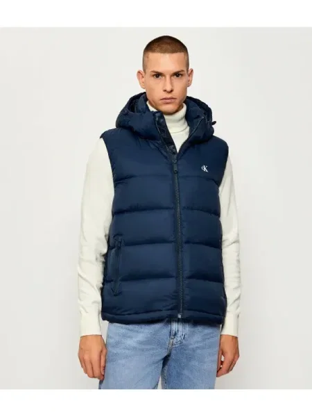 Calvin Klein Jeans Steppelt szteppelt mellény kék