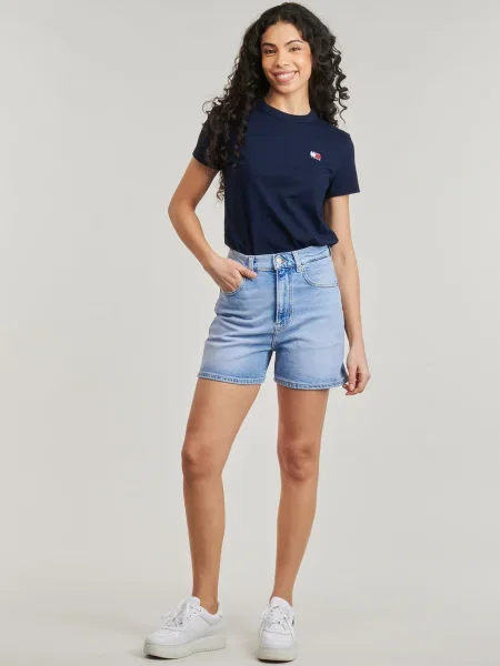 Krátke džínsové šortky Tommy Jeans modrá