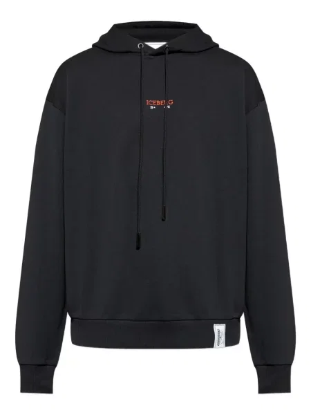 Hanorac cu glugă Iceberg cu imagine negru