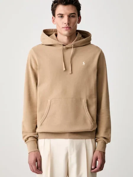 Polo Ralph Lauren hanorac cu glugă bărbătesc din bej