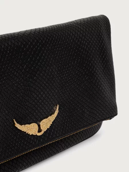 Zadig&Voltaire чанта crossbody дамска от кожа черно