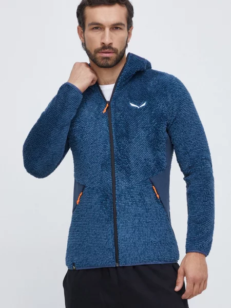 Športni pulover Salewa Tognazza s kapuco modra